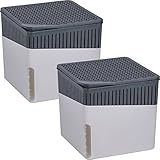 WENKO 2 x Raumentfeuchter Cube, Luftentfeuchter reduziert Schimmel &...