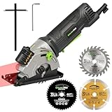 GALAX PRO 480W Kreissäge, 3500RPM Maximal-Schnitttiefe von 28,5mm, Drei...