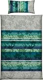 REDBEST Bettwäsche Single-Jersey Blumenmuster Petrol Größe 40x80 cm /...