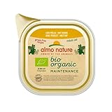 almo nature Bio Organic Maintenance nass für Katzen - mit Huhn 85 g x 19...