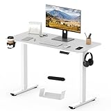 SANODESK Höhenverstellbarer Schreibtisch mit Kompletter Tischplatte –...