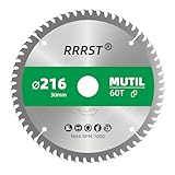 RRRST Sägeblatt Kreissägeblatt 216 x 30 mm, 60 Zähne - Multi Material...