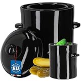 KOTARBAU® Gärtopf Steinzeugtopf Steingut 5 l Kimchi Behälter Rumtopf...