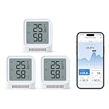 X-sense 3 Stück WLAN Thermometer Hygrometer Innen mit X-Sense App, Mini...