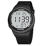 Hearkent Sprechende Uhren für Sehbehinderte oder Senioren LCD große Zahl...