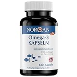 NORSAN Premium Omega 3 Kapseln hochdosiert - 1500 mg Omega 3 pro Portion -...