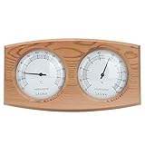 Sauna-Thermometer, 2-in-1-Holz-Sauna-Fahrenheit-Hygrothermograph Für Den...
