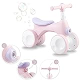 Momi Unisex – Babys TOBIS Lauf-Vierrad mit Hupe, Rosa