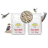 Paul´s Mühle Sonnenblumenkerne geschält für Vögel 25 kg (2 x 12,5 kg)...