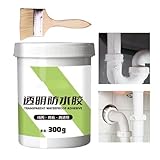 Qkbuza Wasserdichter Flüssiggummi-Dichtstoff, transparenter wasserdichter...