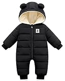 Baby Winter Overall mit Kapuze, Strampler Schneeanzug Jungen Mädchen...