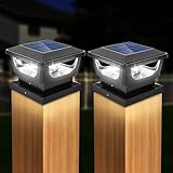 GEYUEYA Home 2pcs Solar Pfostenkappe 7x7 8x8 9x9 10x10, Pfostenleuchte...