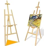 Künstlerstaffelei, Holz-A-Rahmen, Studio-Staffelei, 1,75 m, verstellbarer...