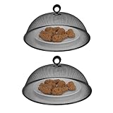 2 Stück Metall Lebensmittel Schutzhaube Fliegenhaube,Abdeckhaube...