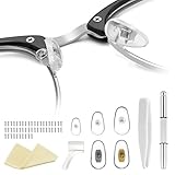 xiaoxiaozhijia 25 Paare Nasenpads Brille Silikon,Rutschfest Brillen...