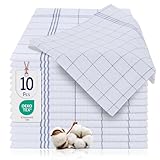 BARBONS Geschirrtücher 10er Set - Baumwolle 50x70 cm - Oeko-TEX...