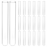 QWORK® 20 Stück Reagenzgläser Glas, 20mm OD X 150mm Länge,...