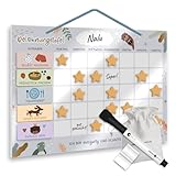 Lebenskompass® Belohnungstafel Kinder Blau - Abwischbare Whiteboard-Tafel...