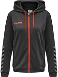 HUMMEL Damen Hmlauthentic Poly Zip Woman Hoodie, Asphalt, S EU