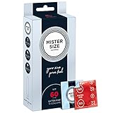 MISTER SIZE Kondome gefühlsecht hauchzart 60mm im 10er Pack/extra dünn &...