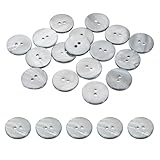 PATIKIL 12 Stück 18mm Perlmutt-Knöpfe, 2 Löcher MOP Natürliche...