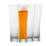 SCHOTT ZWIESEL Weizenbierglas Beer Basic 0,5 l (4er-Set), geradlinige...