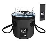 Faltbarer Eimer, Multifunktions Falteimer, 12L, für Reisen, Wandern,...