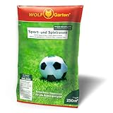 WOLF-Garten Sport- & Spielrasen LG 250 (für 250 m², schnell nutzbar &...