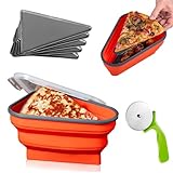 MetalNuts Wiederverwendbarer faltbarer Pizza-Aufbewahrungsbehälter, mit...