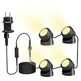 PChero Teichbeleuchtung LED Unterwasser, Unterwasserbeleuchtung Strahler...