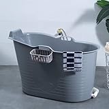 Mobile Badewanne, Ideal für das kleines Badezimmer, 97x52x65cm, Stylisch...