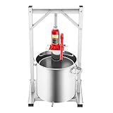 Obstpresse Edelstahl 22l Apfelpresse Beerenpresse Manuell Weinpresse mit...
