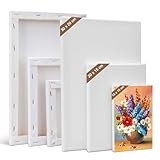 Kigniote Leinwand Set, 6 Stück Leinwand zum Bemalen 30x20,20x15,15x10 cm...