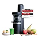 Panasonic Slow Juicer MJ-L700KXE, elektrische Fruchtpresse, Entsaften von...