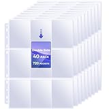 40 Stück Seitenschutz 9 Taschen, 720 Taschen Doppelseitige...