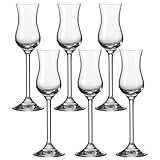 Leonardo Daily Grappa-Glas 6er Set, Schnaps-Glas mit Stiel,...