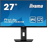 iiyama Prolite XUB2793HS-B6 68,6cm 27' IPS LED-Monitor Full-HD 100Hz HDMI...