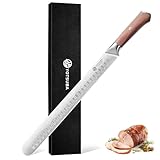 YOTSUBA Schinkenmesser Tranchiermesser, 30cm Profi Küchenmesser, Hoher...