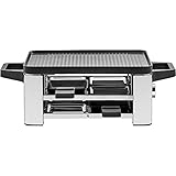 WMF Lono Raclette Grill mit Pfännchen und Schiebern, Raclette 4 Personen,...