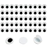 FANGZIDM 50 Stück Selbstklebende Wackelaugen 14mm für DIY Scrapbooking...