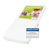 KiNDERWELT Babymatratze 90x40 cm, Schaumkernmatratze, Matratze für...