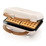 Arendo - Waffeleisen Belgische Waffel doppelt - 3in1 Sandwichmaker...