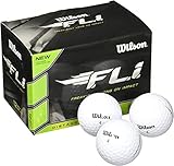 Wilson Staff F.L.I. Golfbälle, Weiß, 12 Stück