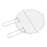 Barbecook Grillrost rund 40 cm mit zwei festen Haltegriffen für...