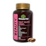 Vitassential Beauty Komplex – Biotin, Folsäure, Zink, Omega-3/6, Eisen &...