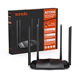 Tenda AC8 Dualband WLAN Router (867Mbit/s 5GHz+300Mbit/s 2,4GHz) 4x6dBi...