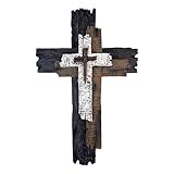 Gwezmxs Vintage Jesus Kreuz Wand aus Holz, Kruzifix zum Aufhängen,...