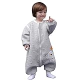 MIKAFEN Schläfsack Baby Langarm Winter kinderSchlafsack 2.0Tog,Hund Muster...