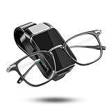 SUNNIFLY Brillenhalter für Auto Sonnenblende, Snap-on Sonnenbrillenhalter...