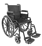 PEPE - Rollstuhl Faltbar Leicht mit Schiebehilfe, Faltbarer...